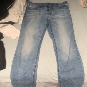 light blue wash jeans